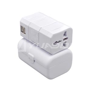 Worldwide Travel Adapter with Case UK / AUS / USA / EURO Power Plug Socket USB Charger
