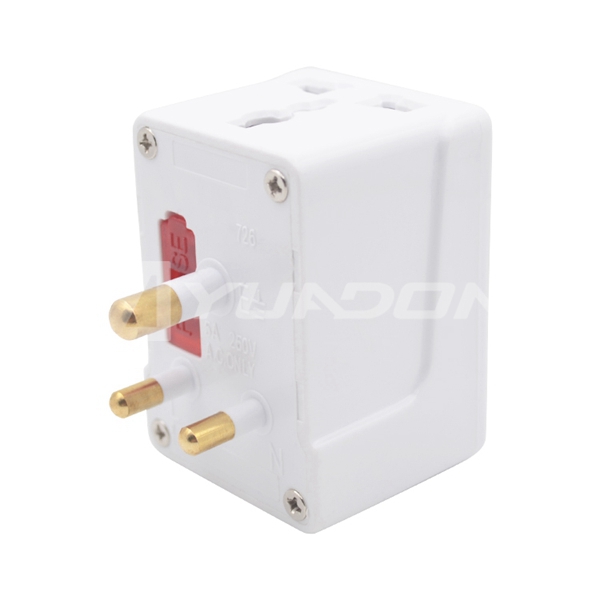 CE ROHS approval 5A india power adapter india 3 pin plug universal to India plug adapter with grounding